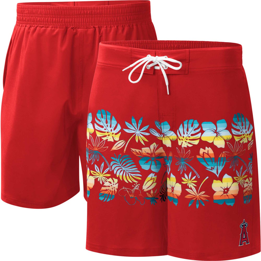 Los Angeles Angels G-III Sports by Carl Banks Breeze Volley Swim Shorts for sale