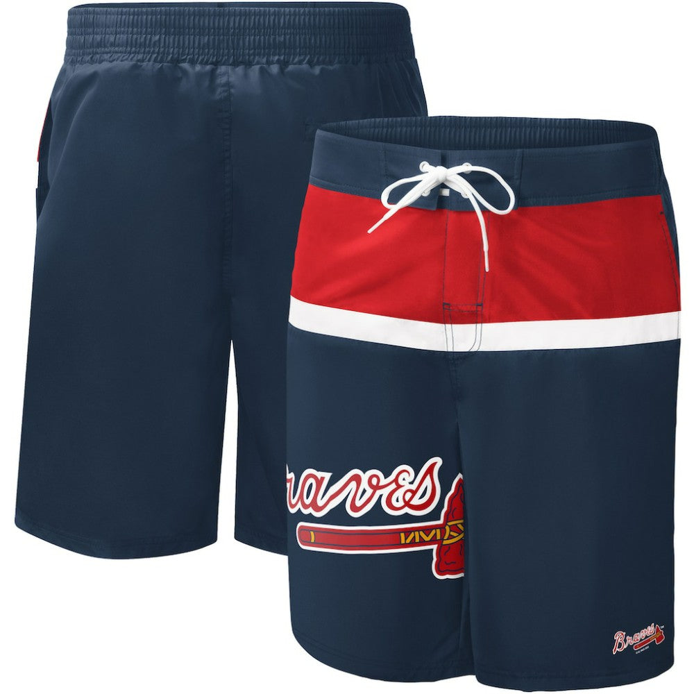 Atlanta Braves G-III Sports by Carl Banks Sea Wind Swim Shorts On Sale