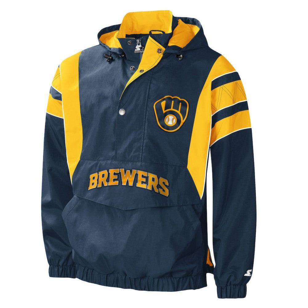 Milwaukee Brewers Starter Impact Hoodie Half-Zip Jacket Near Me