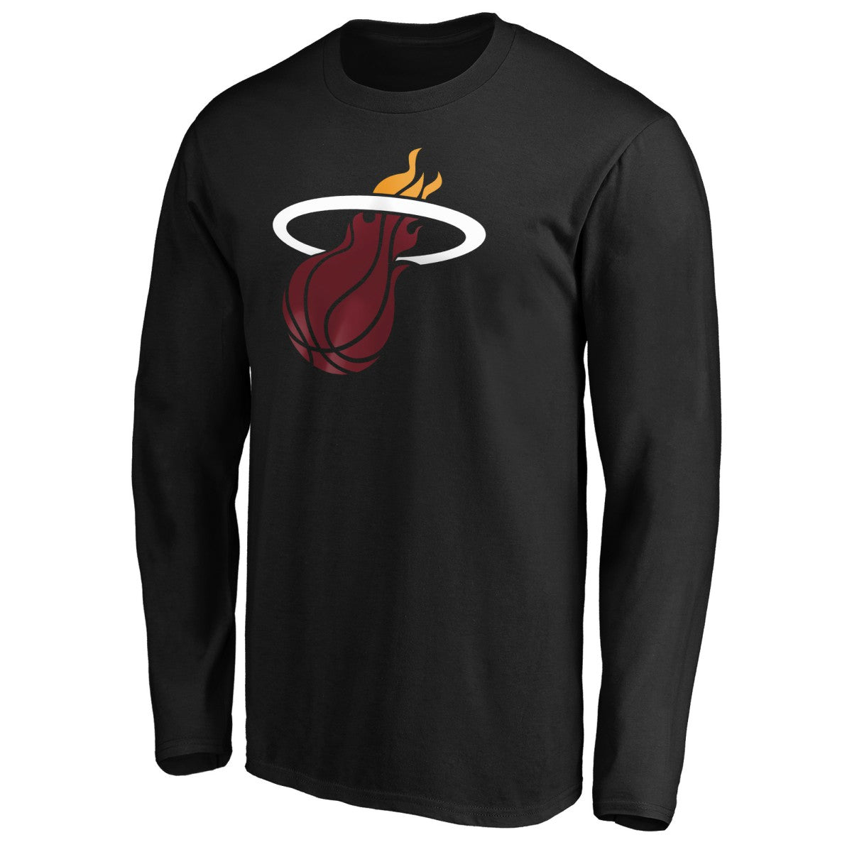 NBA - Bam Adebayo Miami Heat Playmaker Team Name & Number Long Sleeve T-Shirt - Black