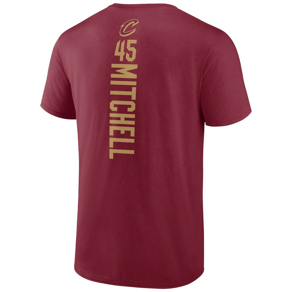 NBA - Donovan Mitchell Cleveland Cavaliers Playmaker Team Name & Number T-Shirt - Wine