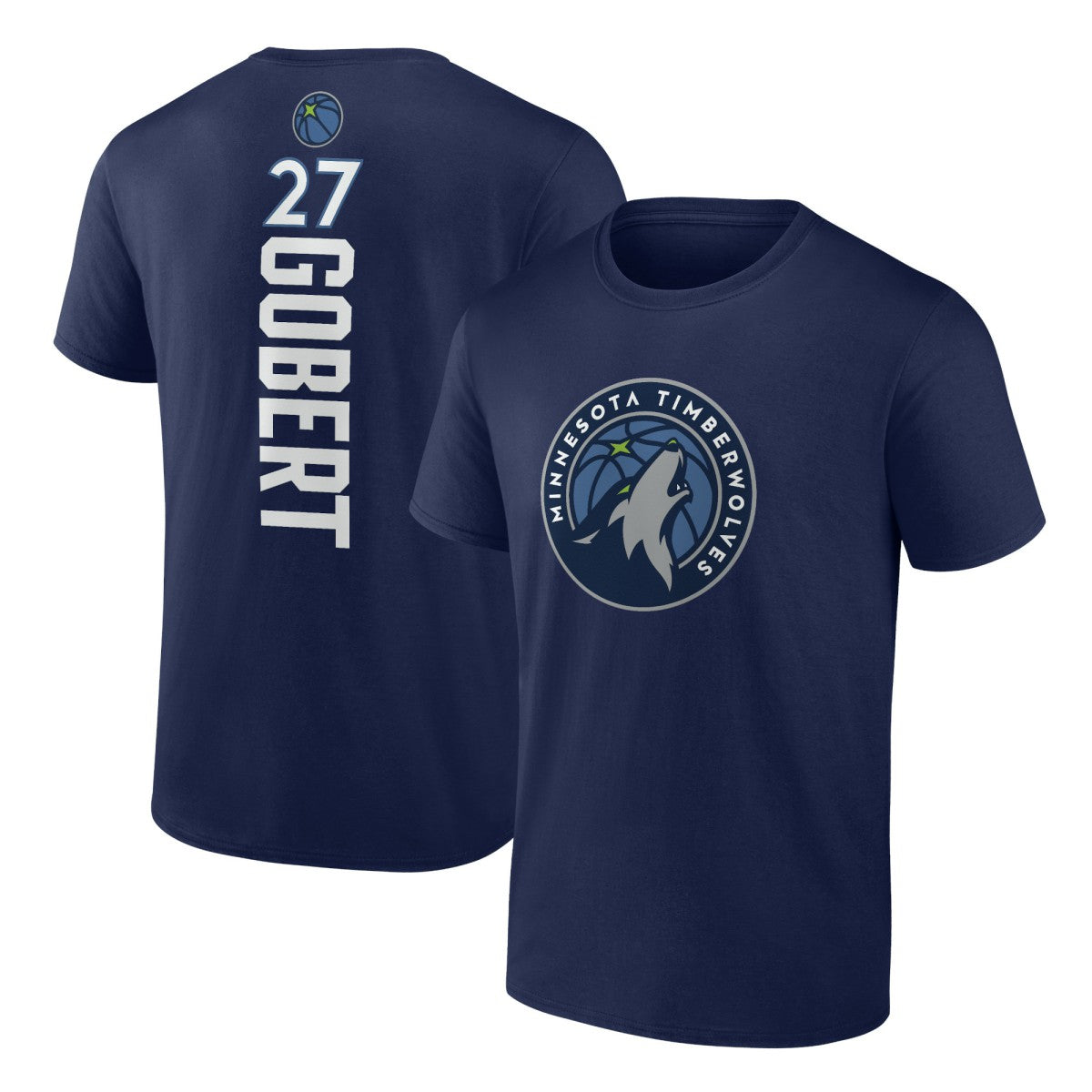 NBA - Rudy Gobert Minnesota Timberwolves Playmaker Team Name & Number T-Shirt - Navy
