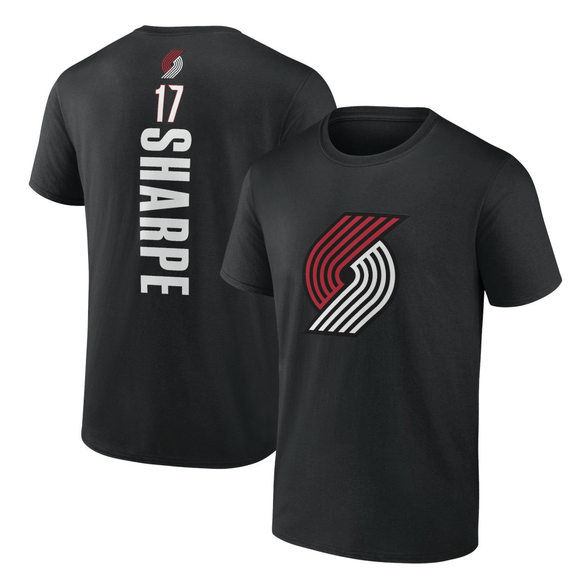 NBA - Shaedon Sharpe Portland Trail Blazers Playmaker Team Name & Number T-Shirt - Black