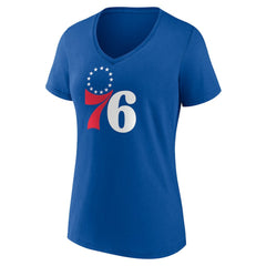 NBA - Tyrese Maxey Philadelphia 76ers Women's Playmaker Team Name & Number V-Neck T-Shirt - Royal