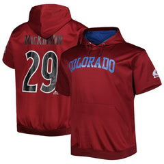 Nathan MacKinnon Colorado Avalanche - Fanatics Big & Tall Name & Number Pullover Hoodie Burgundy