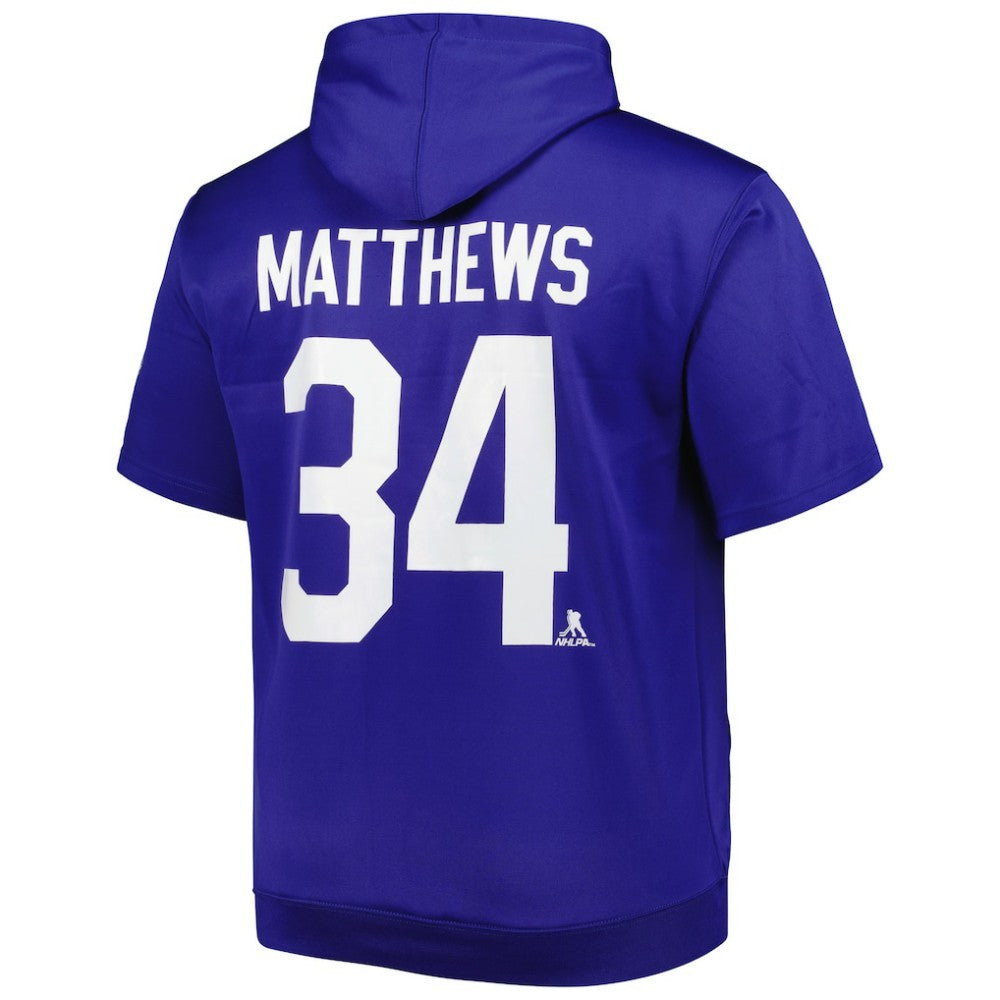 Auston Matthews Toronto Maple Leafs - Fanatics Big & Tall Name & Number Pullover Hoodie Blue