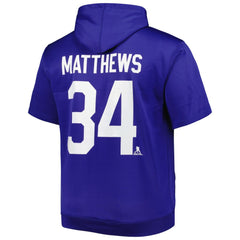 Auston Matthews Toronto Maple Leafs - Fanatics Big & Tall Name & Number Pullover Hoodie Blue