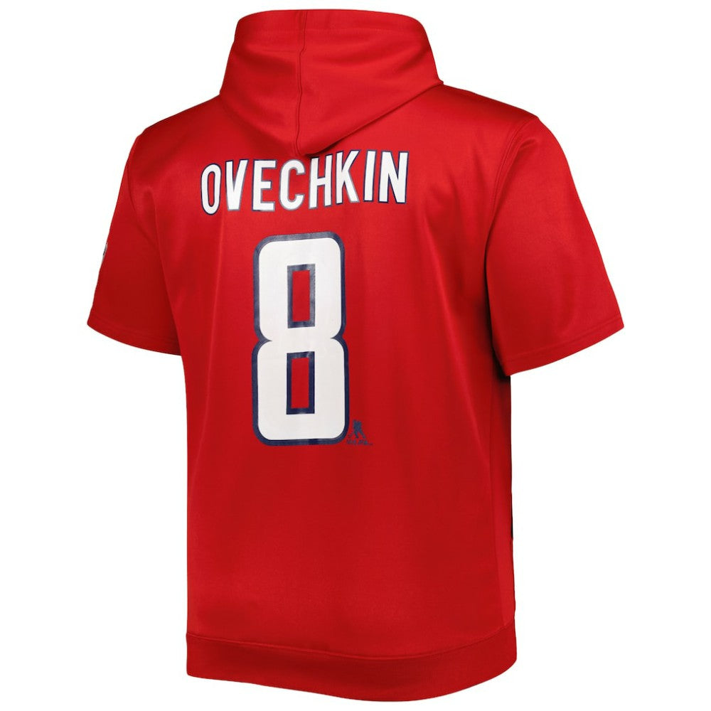 Alexander Ovechkin Washington Capitals Fanatics Big & Tall Captain Patch Name & Number Pullover Hoodie Red