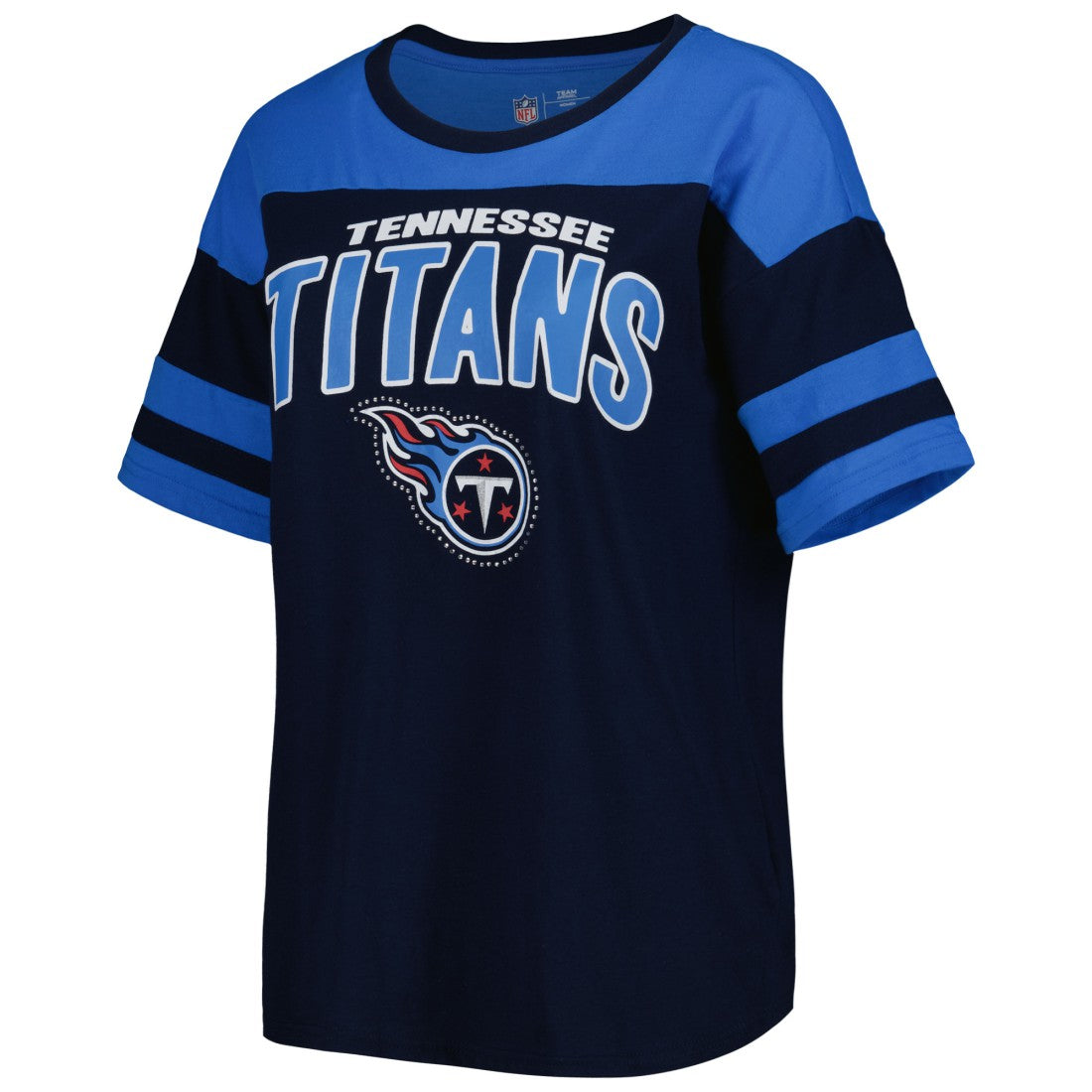 Tennessee Titans G-III 4Her by Carl Banks Women's Play the Ball T-Shirt Navy/Light Blue - NFL
