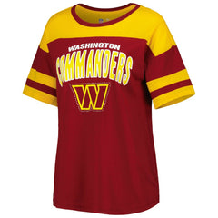Washington Commanders G-III 4Her by Carl Banks Women's Play the Ball T-Shirt Burgundy/Gold - NFL