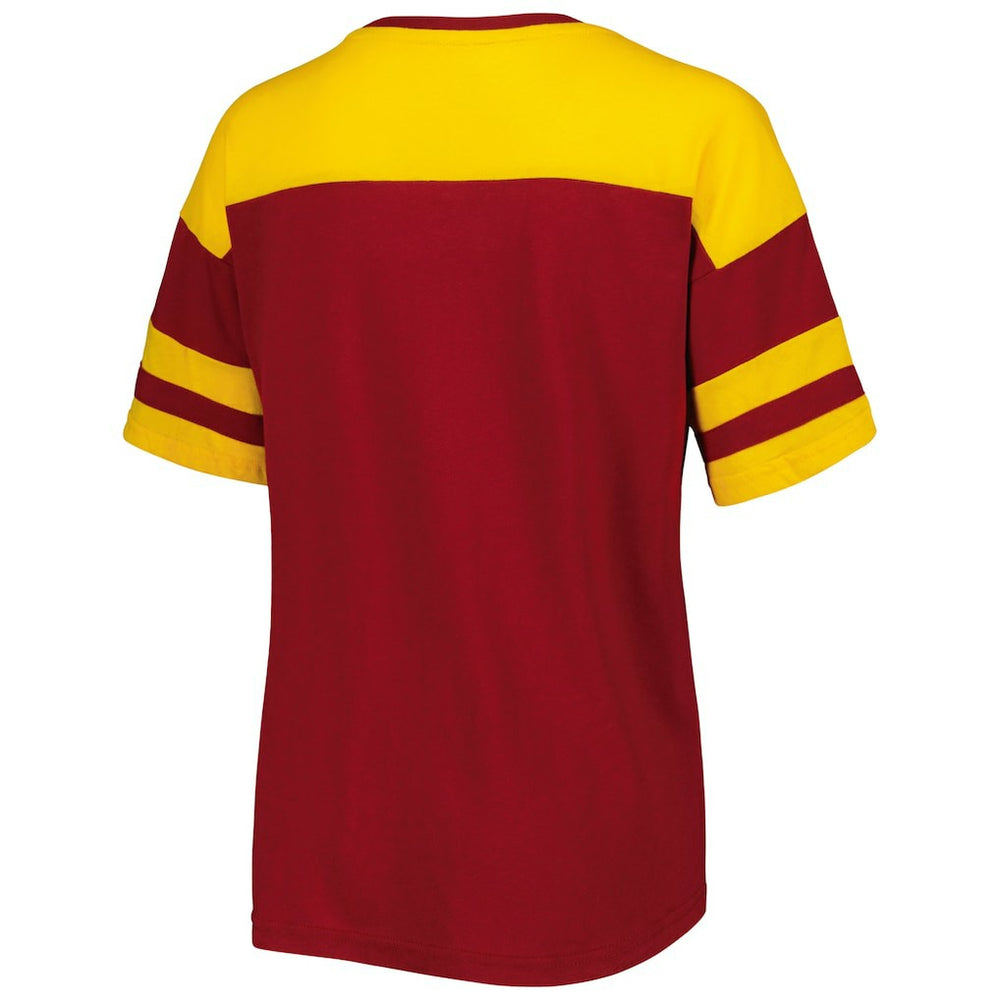 Washington Commanders G-III 4Her by Carl Banks Women's Play the Ball T-Shirt Burgundy/Gold - NFL