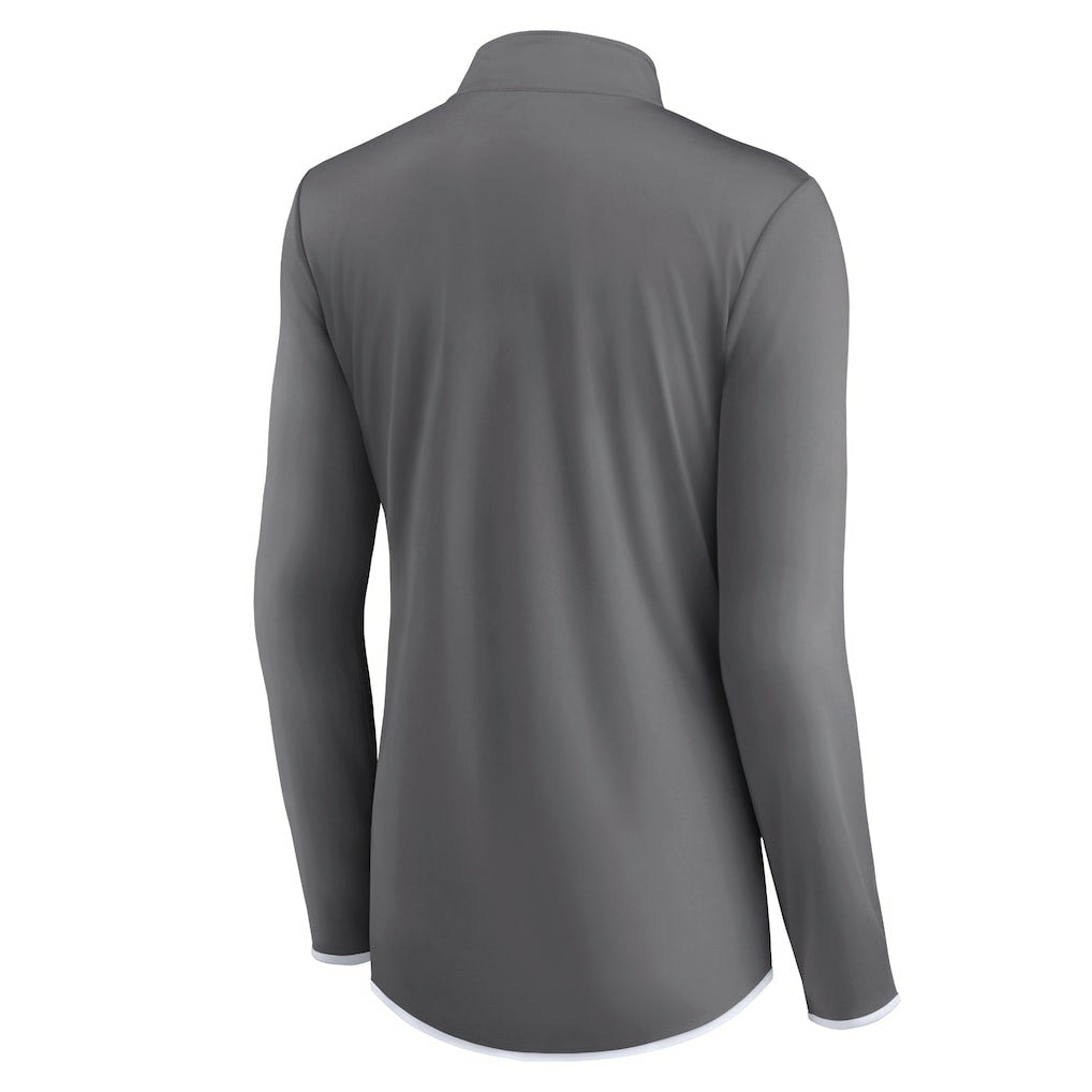Dallas Cowboys Women's Corner Long Sleeve 1/4 Zip Top Gray - Fanatics