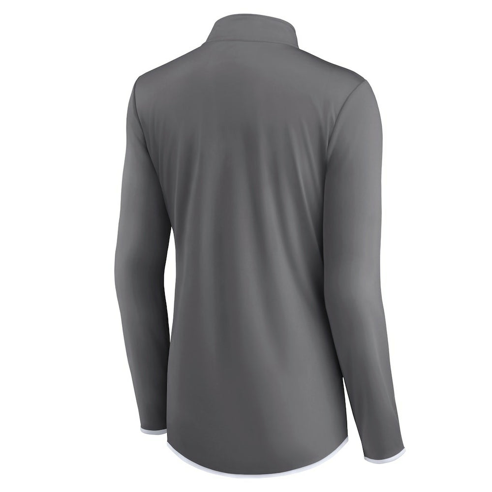 Dallas Cowboys Women's Corner Long Sleeve 1/4 Zip Top Gray - Fanatics
