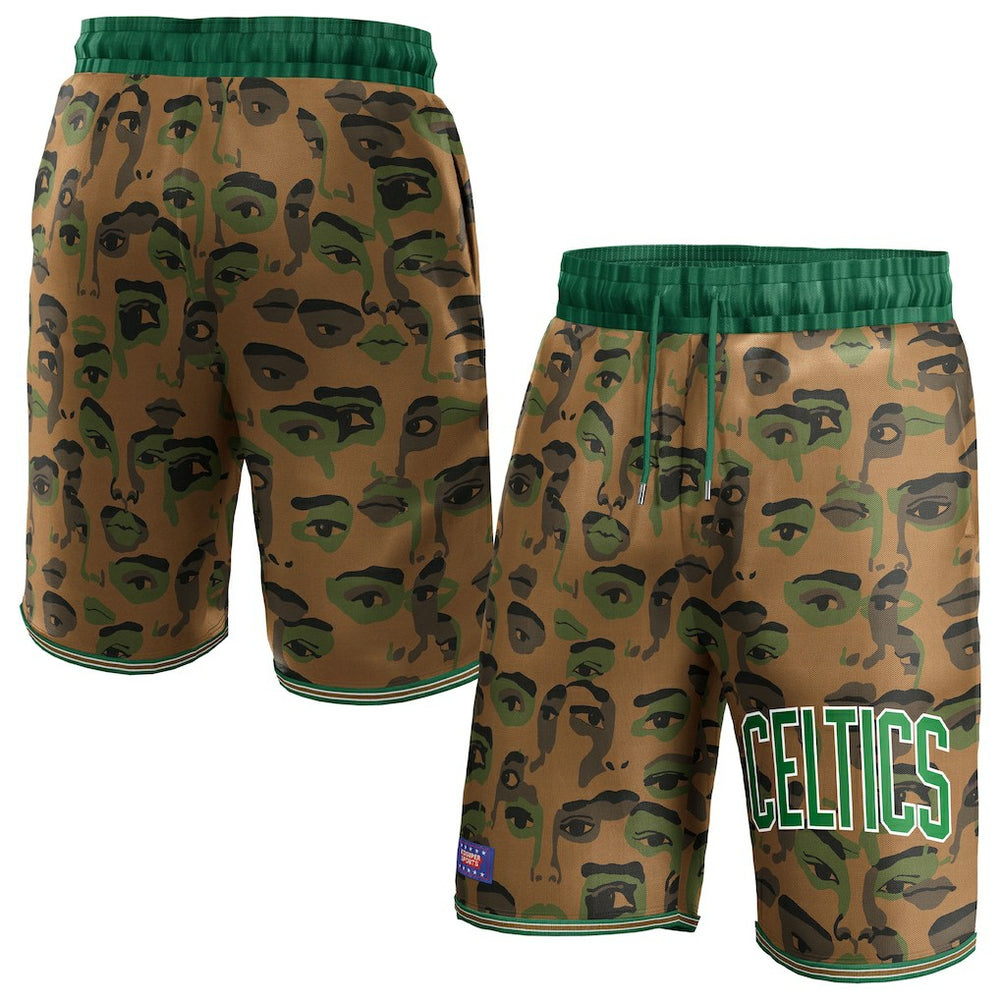 Fanatics - Boston Celtics NBA & KidSuper Studios Unisex Hometown Shorts - Brown