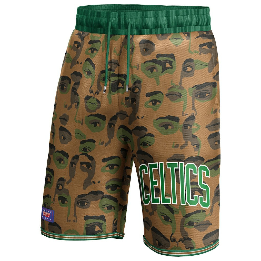 Fanatics - Boston Celtics NBA & KidSuper Studios Unisex Hometown Shorts - Brown
