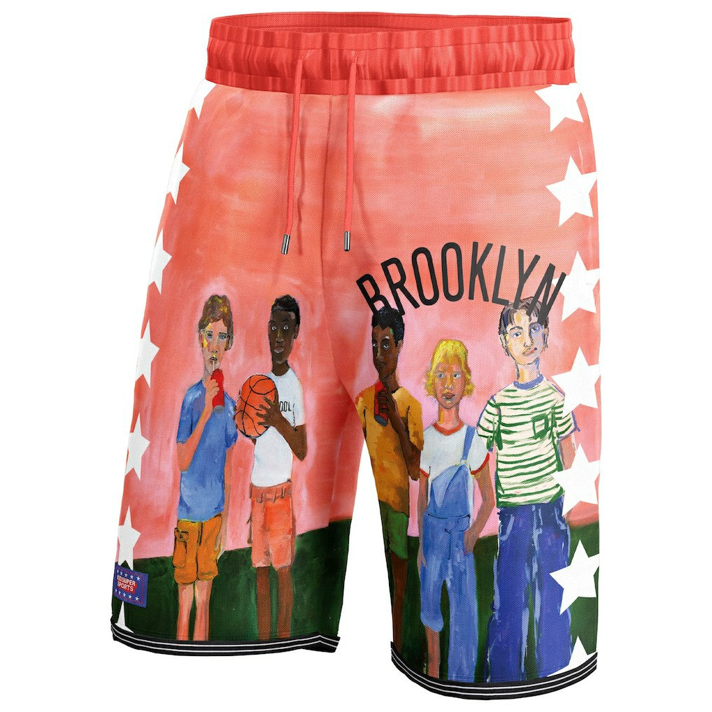 Fanatics - Brooklyn Nets NBA & KidSuper Studios Unisex Hometown Shorts - Black