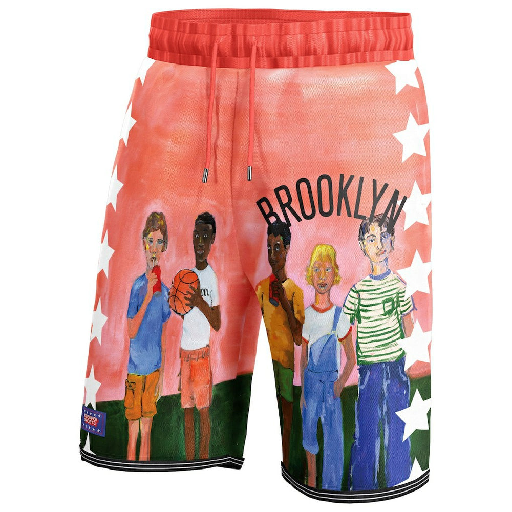 Fanatics - Brooklyn Nets NBA & KidSuper Studios Unisex Hometown Shorts - Black