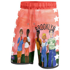 Fanatics - Brooklyn Nets NBA & KidSuper Studios Unisex Hometown Shorts - Black