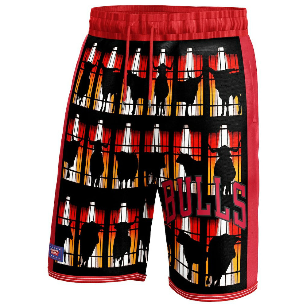 Fanatics - Chicago Bulls NBA & KidSuper Studios Unisex Hometown Shorts - Red