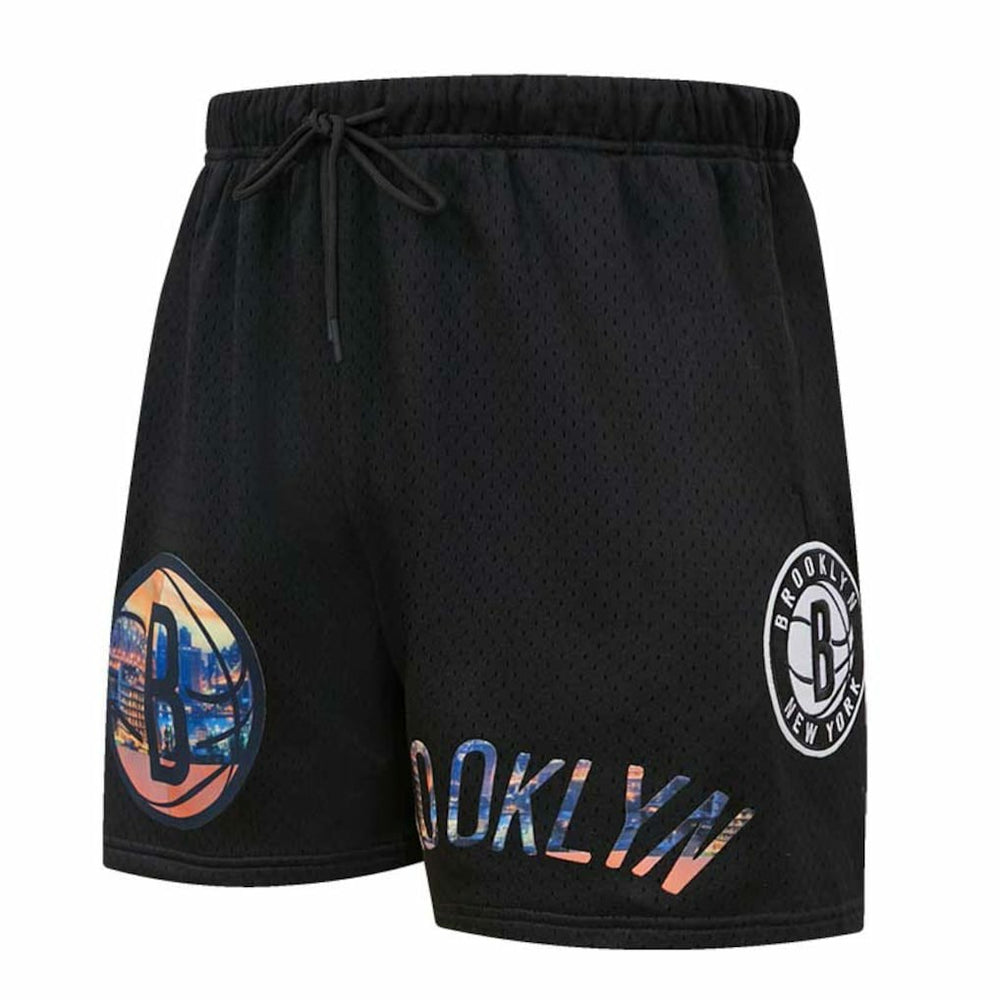 NBA - Brooklyn Nets Pro Standard City Scape Mesh Shorts - Black
