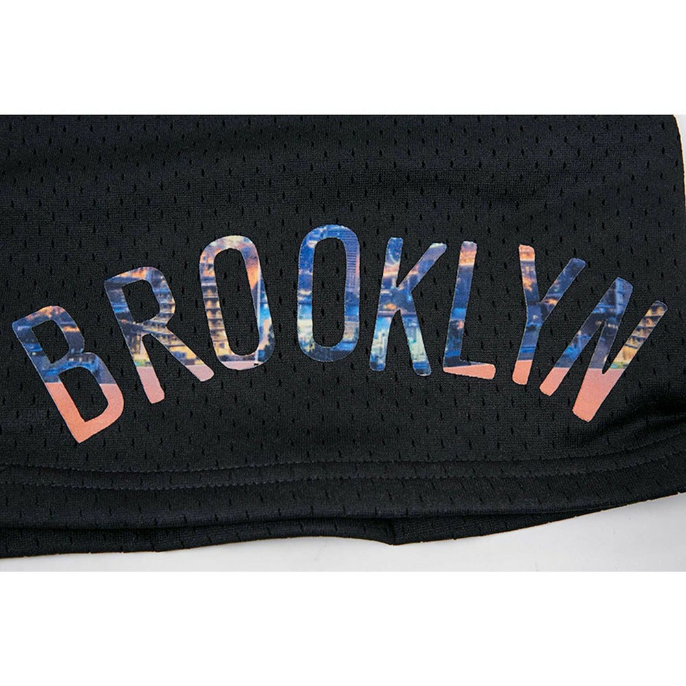 NBA - Brooklyn Nets Pro Standard City Scape Mesh Shorts - Black