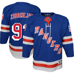 Mika Zibanejad New York Rangers Youth Home Premier Player Jersey Blue