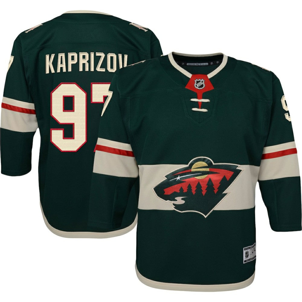 Kirill Kaprizov Minnesota Wild - Youth Home Premier Player Jersey Green
