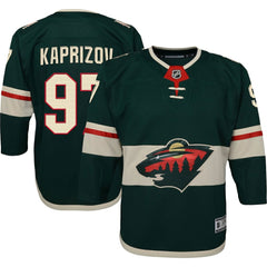 Kirill Kaprizov Minnesota Wild - Youth Home Premier Player Jersey Green