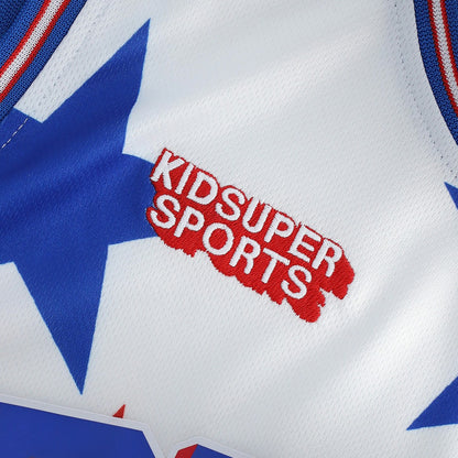 Philadelphia 76ers NBA & KidSuper Studios Unisex Hometown Jersey - White | NBA Jerseys