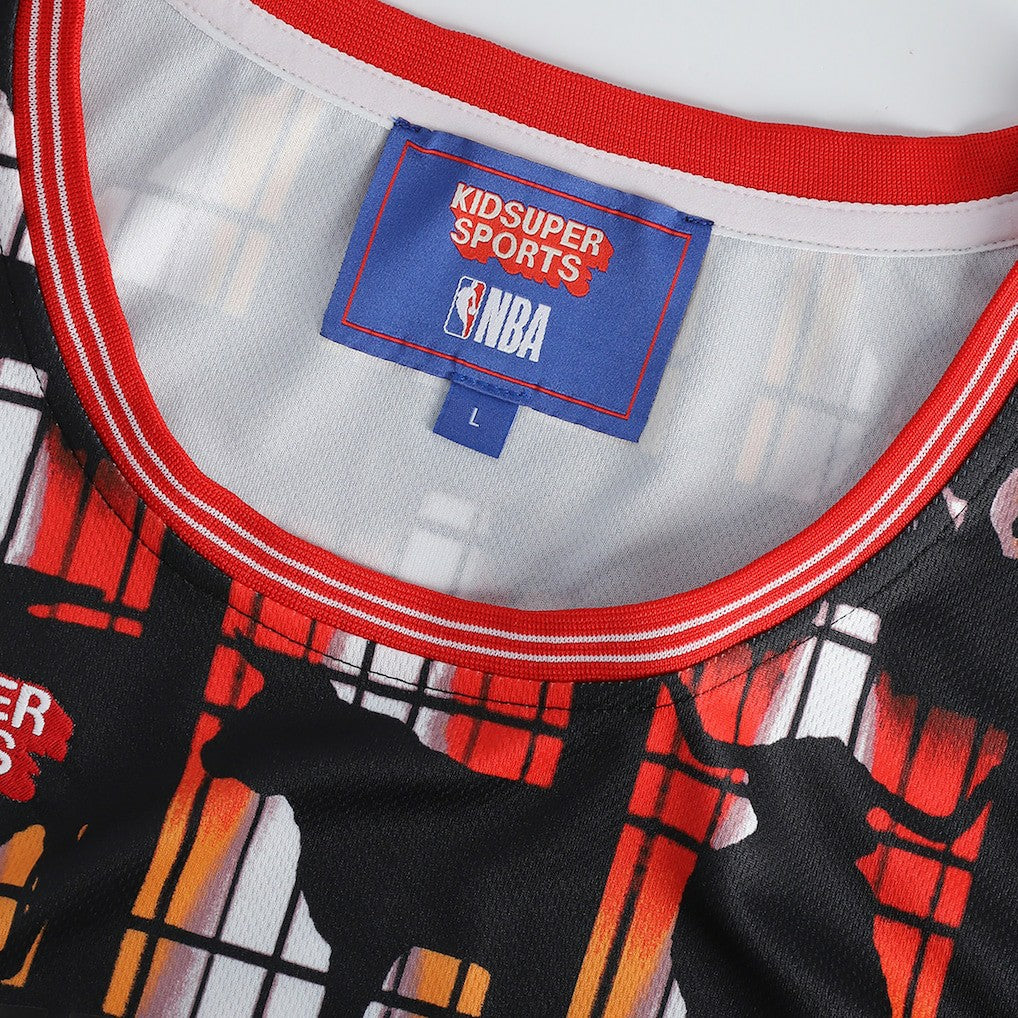 Fanatics - Chicago Bulls NBA & KidSuper Studios Unisex Hometown Jersey - Red