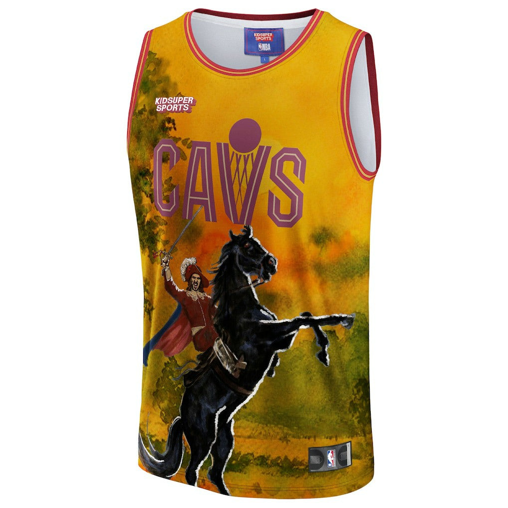 Fanatics - Cleveland Cavaliers NBA & KidSuper Studios Unisex Hometown Jersey - Gold
