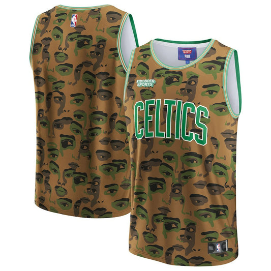 Boston Celtics NBA & KidSuper Studios Unisex Hometown Jersey - Brown | NBA Jerseys