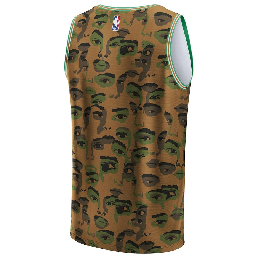 Fanatics - Boston Celtics NBA & KidSuper Studios Unisex Hometown Jersey - Brown