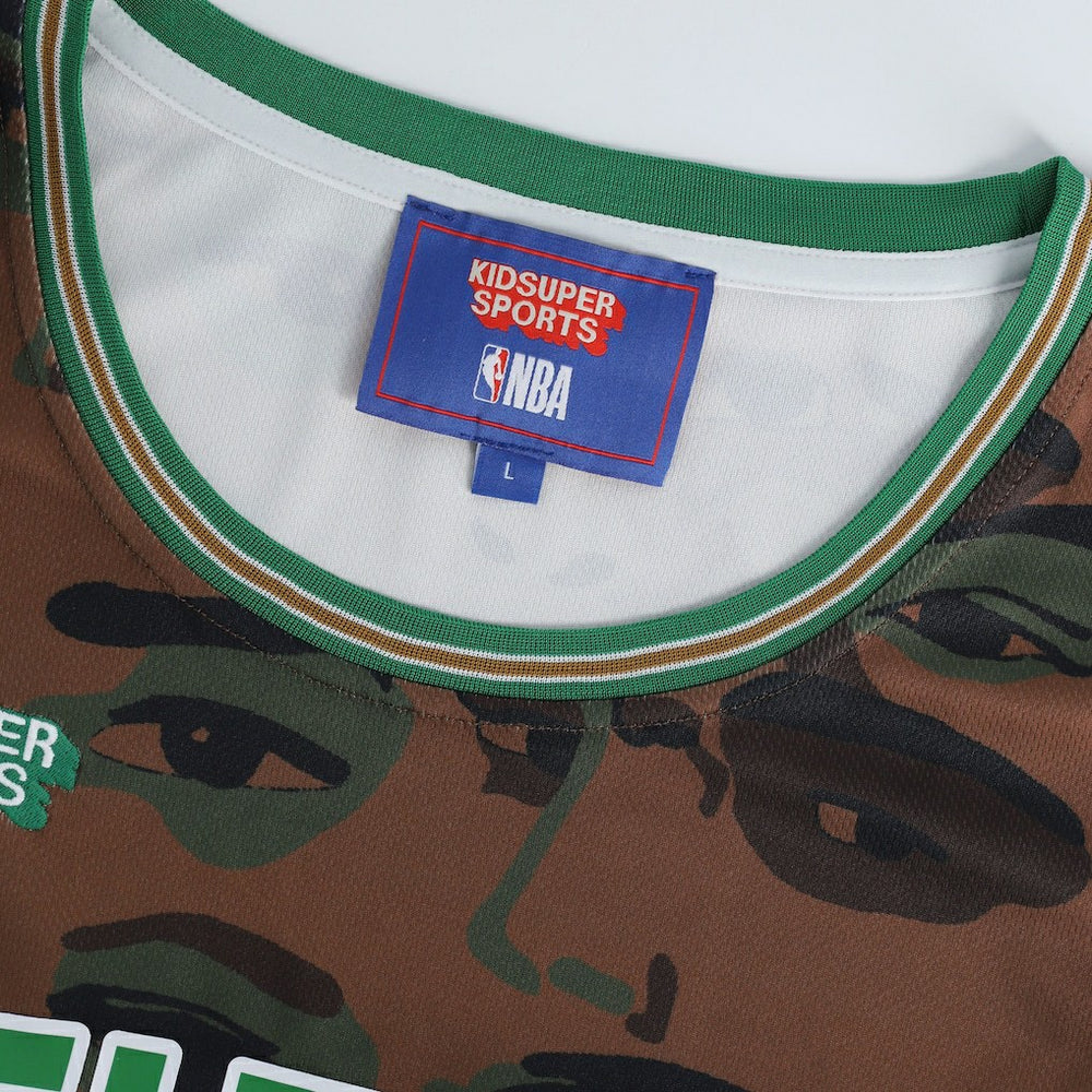 Fanatics - Boston Celtics NBA & KidSuper Studios Unisex Hometown Jersey - Brown
