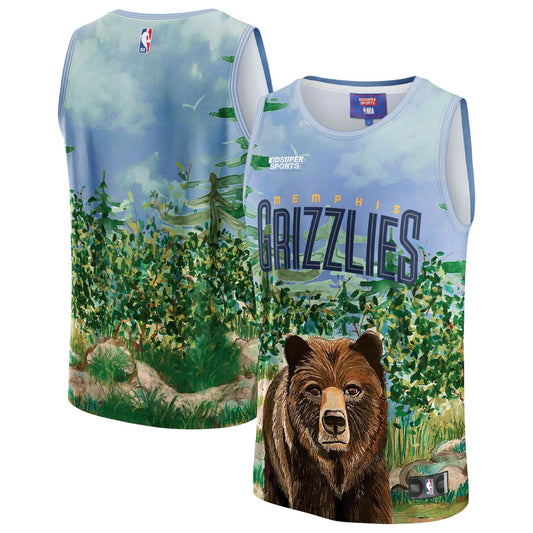 Memphis Grizzlies NBA & KidSuper Studios Unisex Hometown Jersey - Teal | NBA Jerseys