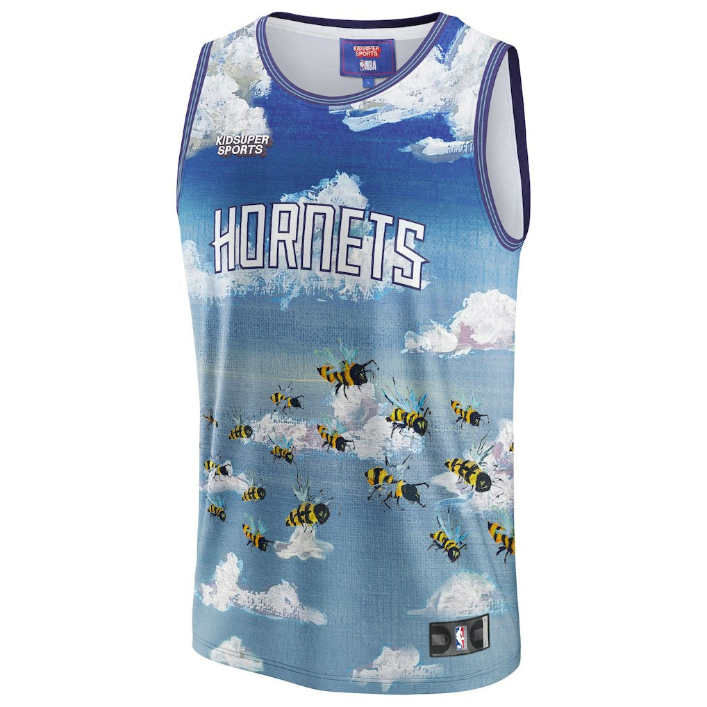 Fanatics - Charlotte Hornets NBA & KidSuper Studios Unisex Hometown Jersey - Blue
