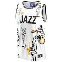 Fanatics - Utah Jazz NBA & KidSuper Studios Unisex Hometown Jersey - White