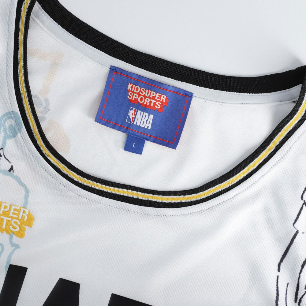 Fanatics - Utah Jazz NBA & KidSuper Studios Unisex Hometown Jersey - White