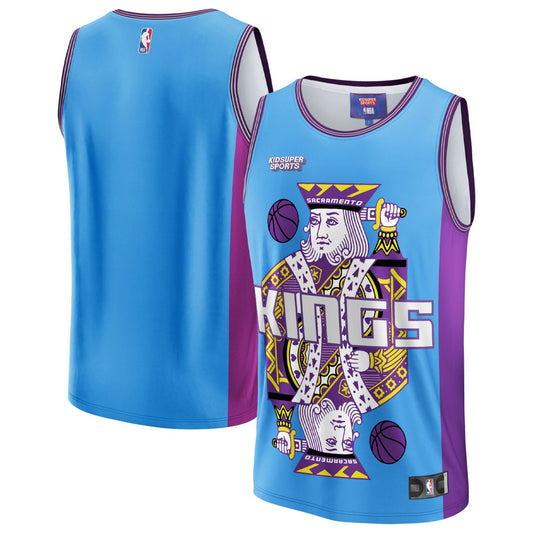 Sacramento Kings NBA & KidSuper Studios Unisex Hometown Jersey - Blue | NBA Jerseys