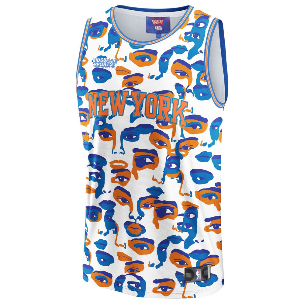 Fanatics - New York Knicks NBA & KidSuper Studios Unisex Hometown Jersey - White