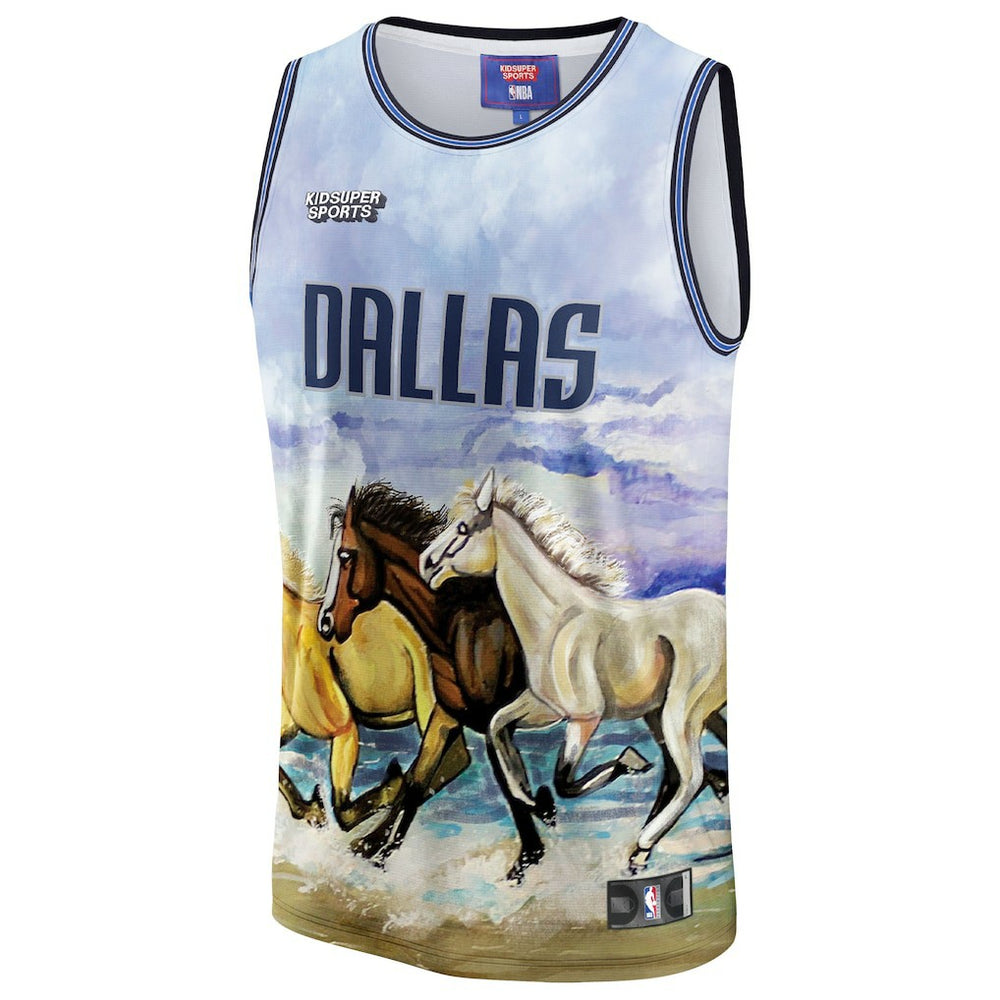 Fanatics - Dallas Mavericks NBA & KidSuper Studios Unisex Hometown Jersey - Blue