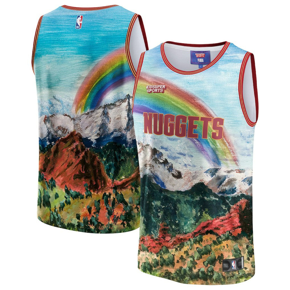 Fanatics - Denver Nuggets NBA & KidSuper Studios Unisex Hometown Jersey - Blue