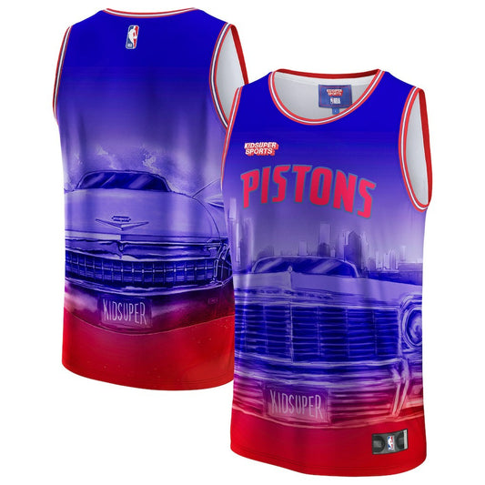 Detroit Pistons NBA & KidSuper Studios Unisex Hometown Jersey sale - Red | NBA Jerseys