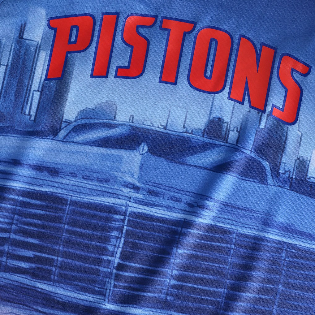 Fanatics - Detroit Pistons NBA & KidSuper Studios Unisex Hometown Jersey - Red