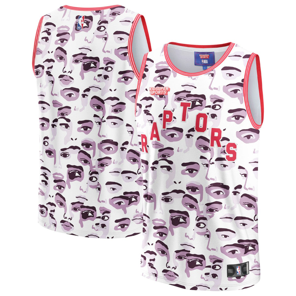Fanatics - Toronto Raptors NBA & KidSuper Studios Unisex Hometown Jersey - White