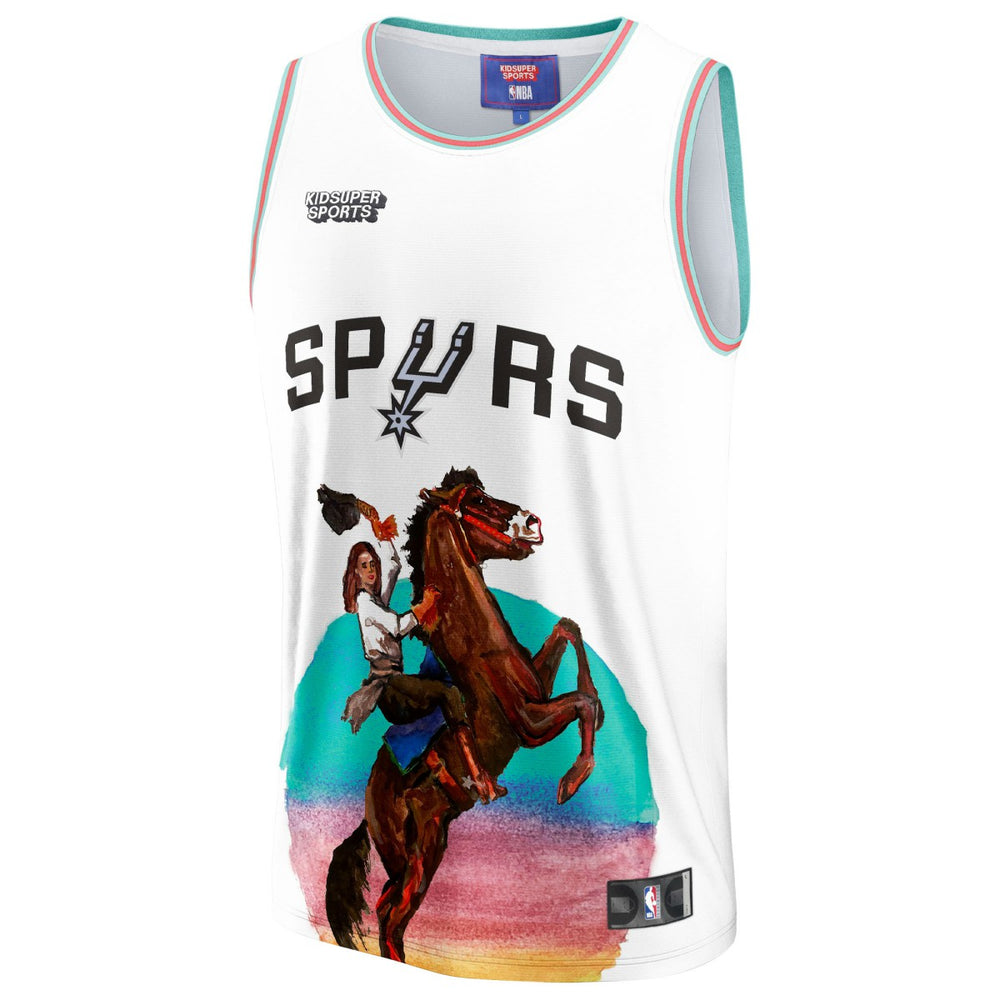 Fanatics - San Antonio Spurs NBA & KidSuper Studios Unisex Hometown Jersey - White