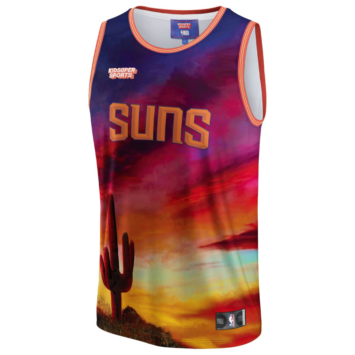Phoenix Suns NBA & KidSuper Studios Unisex Hometown Jersey - Red | NBA Jerseys
