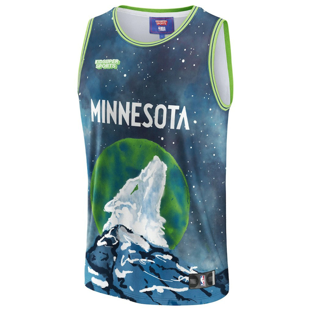 Fanatics - Minnesota Timberwolves NBA & KidSuper Studios Unisex Hometown Jersey - Blue