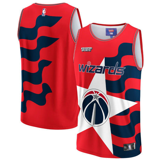 Washington Wizards NBA & KidSuper Studios Unisex Hometown Jersey - Red | NBA Jerseys