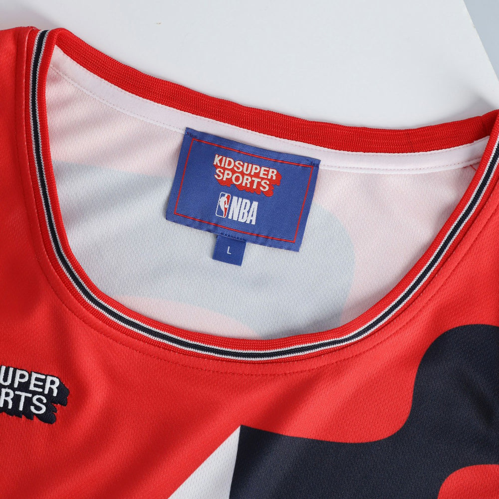 Fanatics - Washington Wizards NBA & KidSuper Studios Unisex Hometown Jersey - Red